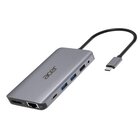 Acer HP.DSCAB.009 Replicatore di porte e Docking station per notebook Cablato USB 3.2 Gen 1 (3.1 Gen 1) Type-C Argento