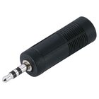 Adam-Hall Adattatore da Jack 6,3mm femmina a 3,5mm minijack stereo maschio