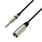 Adam-Hall Cavo Microfono XLR maschio a Jack stereo da 6,3 mm 10 m