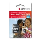 AgfaPhoto 64GB MicroSDXC Class 10 + Adattatore