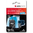 AgfaPhoto MicroSDXC UHS I 64GB prof. U3 V30 A1 con Adattatore SD