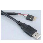 Akasa 0.4m USB (A) cavo USB 0,4 m USB A Nero