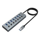 Akasa AK-HB-21BKCM hub di interfaccia USB 3.2 Gen 1 (3.1 Gen 1) Type-A 5000 Mbit/s Alluminio
