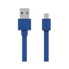 Allocacoc 10452BL/USBMBC Cavo per cellulare USB A Micro-USB Blu