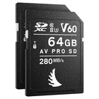 Angelbird SDXC 128GB AV Pro MK2 UHS-II V60 U3 Classe 10 Match Pack per Nikon Z5 (2 x 64 GB)