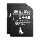 Angelbird SDXC 128GB AV Pro MK2 UHS-II V90 U3 Classe 10 Match Pack per FUJIFILM X-T3 e X-T4 (2 x 64 GB)
