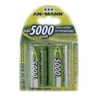 Ansmann 1x2 Batteria NiMH Mono 5000 mAh