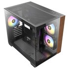 Antec CX600M Wood ARGB_B Mid Tower M-ATX 3 ventole argb incluse inserto frontale in legno vetro laterale 270°