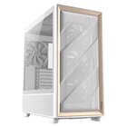 Antec Flux Bianco Mid Tower E-ATX 4 ventole pwm incluse, inserto frontale in legno pregiato
