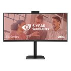 AOC E4 CU34E4CW Monitor PC 86,4 cm (34") 3440 x 1440 Pixel UltraWide Quad HD LED Nero