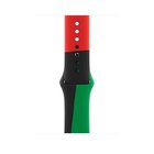 Apple MUQ83ZM/A accessorio indossabile intelligente Band Nero, Verde, Rosso Fluoroelastomero