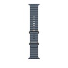 Apple Natural Titanium Finish Band Blu Fluoroelastomero, Titanio