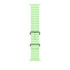 Apple Natural Titanium Finish Band Verde Fluoroelastomero, Titanio