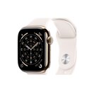 Apple Watch Series 11 GPS + Cellular 46mm Cassa Titanio Oro con Band Rosa Fard - S/M