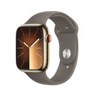 Apple Watch Series 9 GPS + Cellular Cassa 45mm in Acciaio inossidabile Oro con Cinturino Sport Creta - M/L