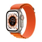 Apple Watch Ultra GPS + Cellular 49mm Titanium Case Orange Alpine Loop Small