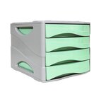 Arda 15P4PPASV Organizzatore per cassetto di scrivania Plastica Verde Grigio