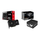 Asus Dual -RX9060XT-16G AMD Radeon RX 9060 XT 16 GB GDDR6 + TUF-GAMING-650B-EVO alimentatore