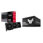 Asus RADEON PRIME RX 9070 XT, 16GB, GDDR6 + TUF-GAMING-750B-EVO alimentatore