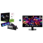 Asus ROG Astral LC GeForce RTX 5090 32GB GDDR7 OC Edition + MPG 321URX QD-OLED Monitor PC 80 cm (31.5") 3840 x 2160 Pixel 4K Ultra HD QDOLED Nero