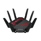 Asus ROG Rapture GT-BE19000 router wireless Multi-Gigabit Ethernet Tri-band (2,4 GHz/5 GHz/6 GHz) Nero, Rosso