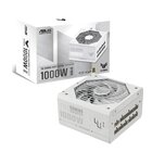 Asus TUF GAMING 1000 W GOLD White Edition Alimentatore PC Modulare, 80+ Gold, ATX 3.0, Doppio Cuscinetto a Sfera, Ventole Axial-tech, Rivestimento PCB, Bianco