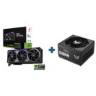 Asus TUF Gaming 1200W 80 Plus Gold Alimentatore completamente modulare, componenti di livello militare, cuscinetti a doppia sfera, ventola Axial-tech, rivestimento PCB + NVIDIA GeForce RTX 5080 ROG Astral OC 16G Gaming