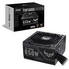 Asus TUF Gaming 650W Alimentatore Bronze con certificazione Military Grade, PCB rinforzato, ventola Axial Tech, Tecnologia 0dB, cavi sleevati