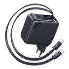 Baseus E0121D00 Caricabatterie per dispositivi mobili Tablet, Computer portatile, Smartphone, Telefono cellulare, Auricolare, Orologio intelligente Nero AC Ricarica rapida Interno