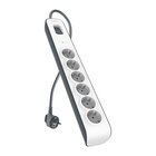 Belkin BSV603VF2M-V2 protezione da sovraccarico Grigio, Bianco 6 presa(e) AC