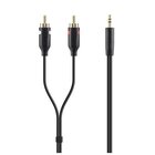 Belkin F3Y116BT2M cavo audio 2 m 2 x RCA 3.5mm Nero