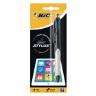Bic 4 colours balpen en Stylus 2 in 1, verpakt op blister Nero, Blu, Verde, Rosso Clip-on retractable ballpoint pen 1 pezzo(i)