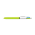 Bic 4 Colours Verde, Rosa, Porpora, Turchese Clip-on retractable ballpoint pen Medio 12 pezzo(i)