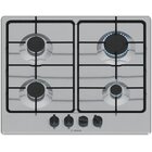 Bosch Serie 6 PGP6B5K80 piano cottura Acciaio inox Da incasso 58 cm Gas 4 Fornello(i)