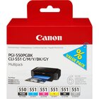 Canon PGI-550PGBK + CLI551, PGBK/C/M/Y/BK/GY