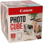 Canon Photo Cube e cornice + carta fotografica lucida Plus Glossy II PP-201 da 5"x5" (40 fogli) - Pacchetto creativo, azzurro