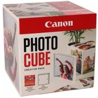 Canon Photo Cube e cornice + carta fotografica lucida Plus Glossy II PP-201 da 5"x5" (40 fogli) - Pacchetto creativo, rosa