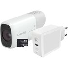 Canon PowerShot ZOOM Compatta in stile Monocolo Kit Essenziale Bianco