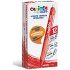 Carioca 43043/03 Penna in gel retrattile Medio Rosso 12 pz