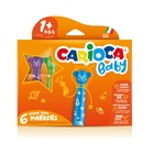 Carioca Teddy Marker 1+ marcatore Extra grassetto Multicolore 6 pezzo(i)