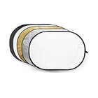 Caruba Riflettore pieghevole 5 in 1 Oro, Argento, Nero, Bianco, Trasparente - 150 x 200 cm