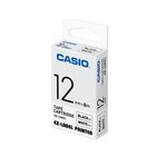 Casio XR-12 WE 12 mm nero auf bianco