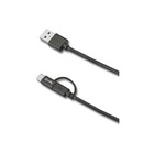 CELLY CAVO DATI USB, MICRO USB/USB C, M/M, 1MT, NERO