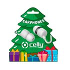 CELLY XMASEARTREEWH Cablato In-ear Bianco