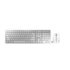 Cherry DW 9100 SLIM tastiera Mouse incluso Universale RF senza fili + Bluetooth QWERTY Inglese US Argento