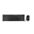 Cherry DW 9500 SLIM tastiera Mouse incluso Universale RF senza fili + Bluetooth QWERTY Inglese Nero, Grigio
