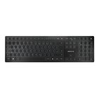 Cherry KW 9100 SLIM tastiera Universale RF senza fili + Bluetooth QWERTY Portoghese Nero, Grigio