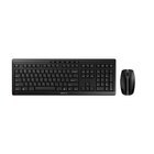 Cherry Stream Desktop Recharge tastiera Mouse incluso Universale RF Wireless QWERTY Inglese Nero