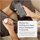 Chipolo Localizzatore Bluetooth Portachiavi Bianco - Funziona con l’app Trova il mio dispositivo di Google (solo con Android)