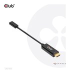 Club3D CAC-1333 cavo e adattatore video 0,22 m HDMI tipo A (Standard) USB tipo-C Nero